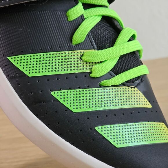 Adidas Adizero Shotput Track & Field Shoes Women's 7 Black Green White GY8393 - Picture 12 of 16